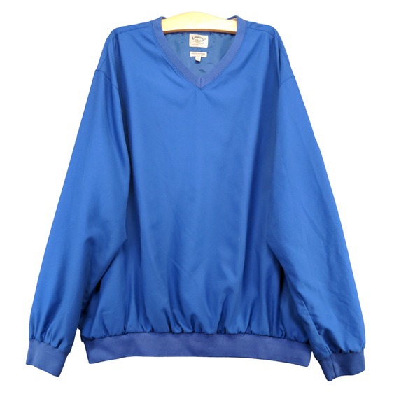 Callaway Golf Sport Men's Outerwear Jacket Blue XL Pullover Brushed Microfiber - Picture 1 of 13